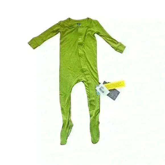 NWT Kickee Pants Muffin Ruffle Coverall with Zipper in Meadow 18-24 months - Picture 2 of 6
